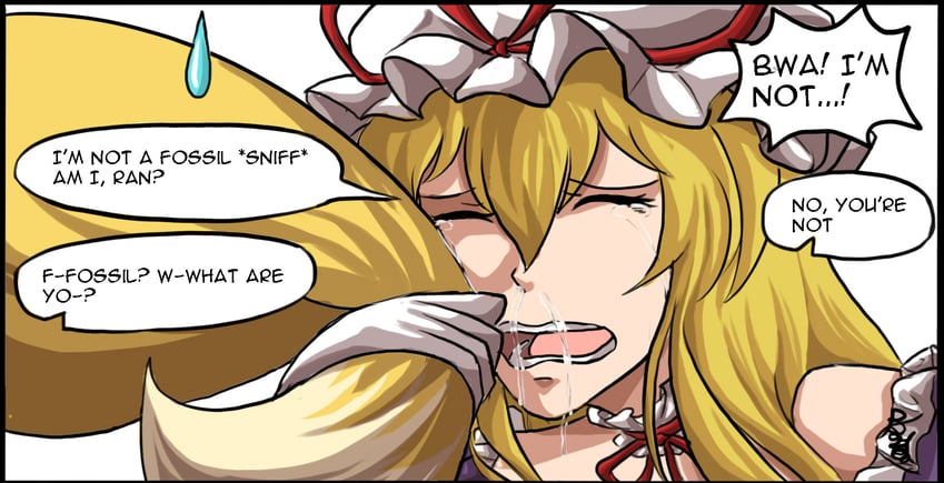 yakumo yukari and yakumo ran (touhou) drawn by buhbuhbored