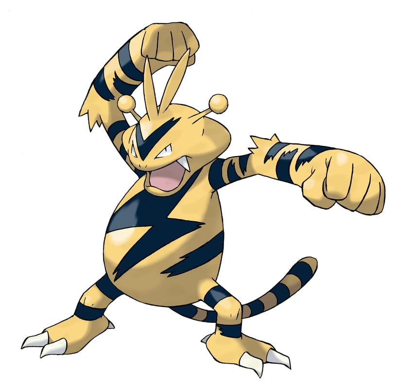 electabuzz (pokemon and 1 more) drawn by sugimori_ken