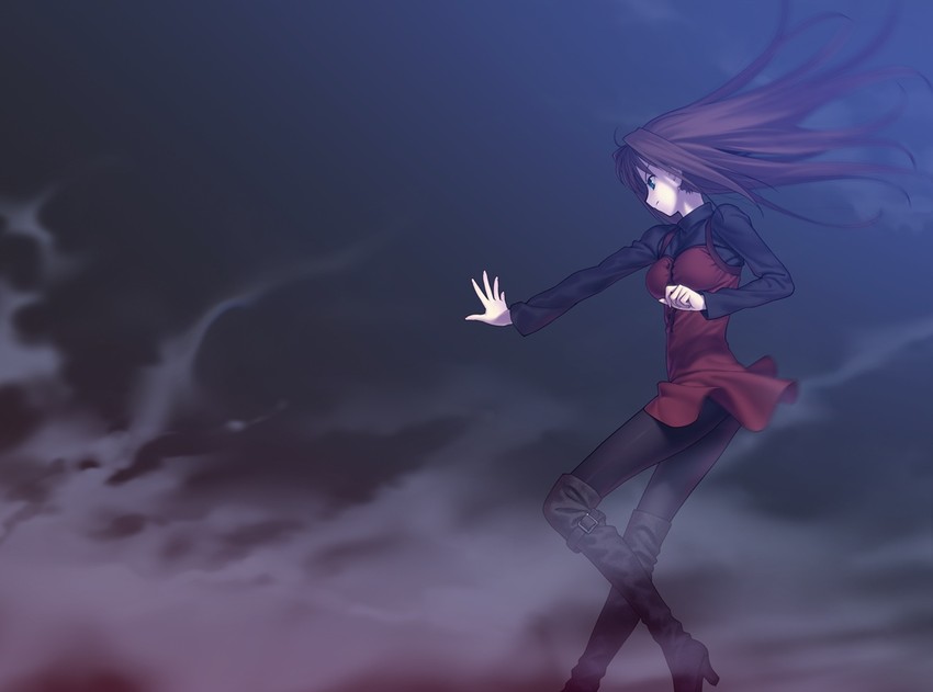 aozaki aoko (mahou tsukai no yoru) drawn by koyama_hirokazu