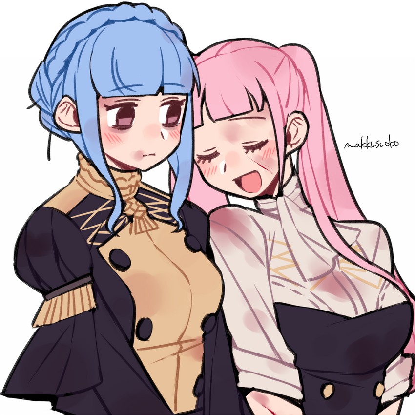 hilda valentine goneril and marianne von edmund (fire emblem and 1 more) drawn by do_m_kaeru