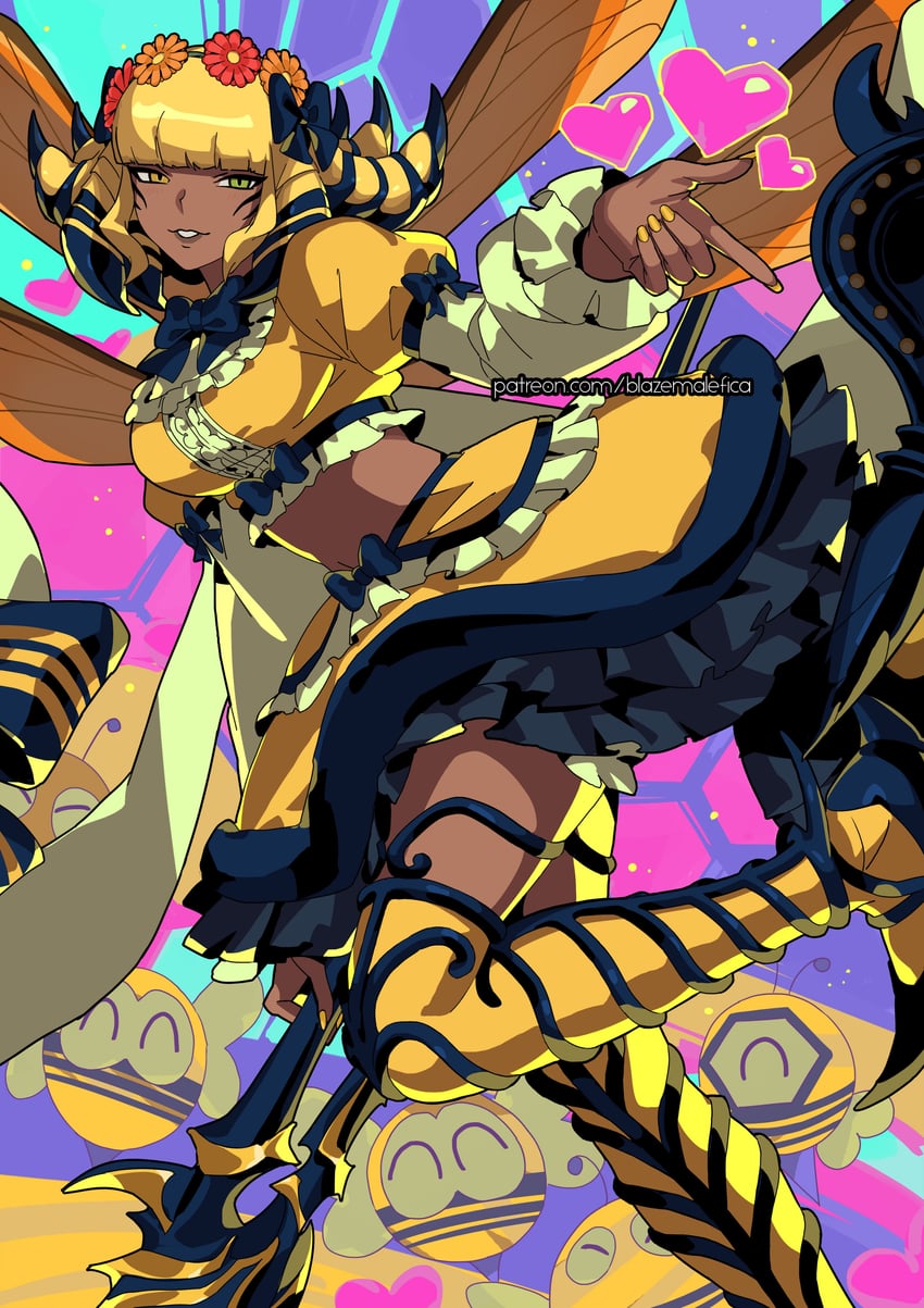 honey b. lovely (final fantasy and 1 more) drawn by blazemalefica