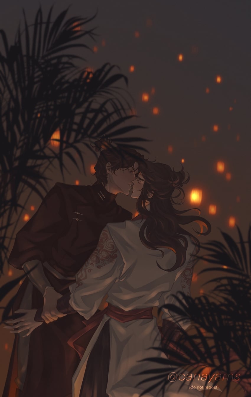 lang qianqiu and pei xiu (tianguan cifu) drawn by canayams