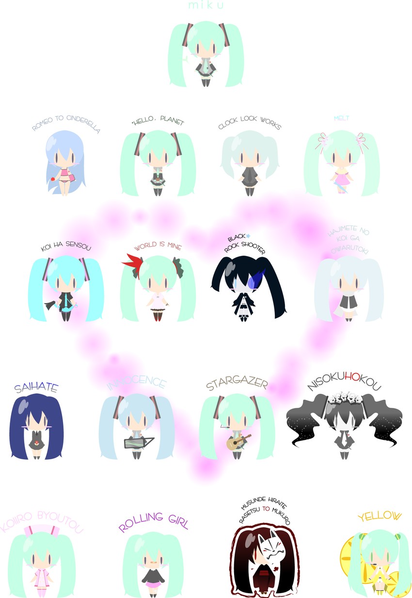 hatsune miku (vocaloid and 16 more) drawn by takanashi_hiyori