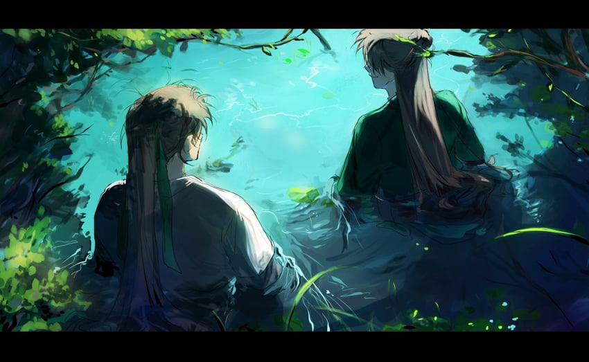 cheongmyeong and tang bo (return of the mount hua sect) drawn by jjangi