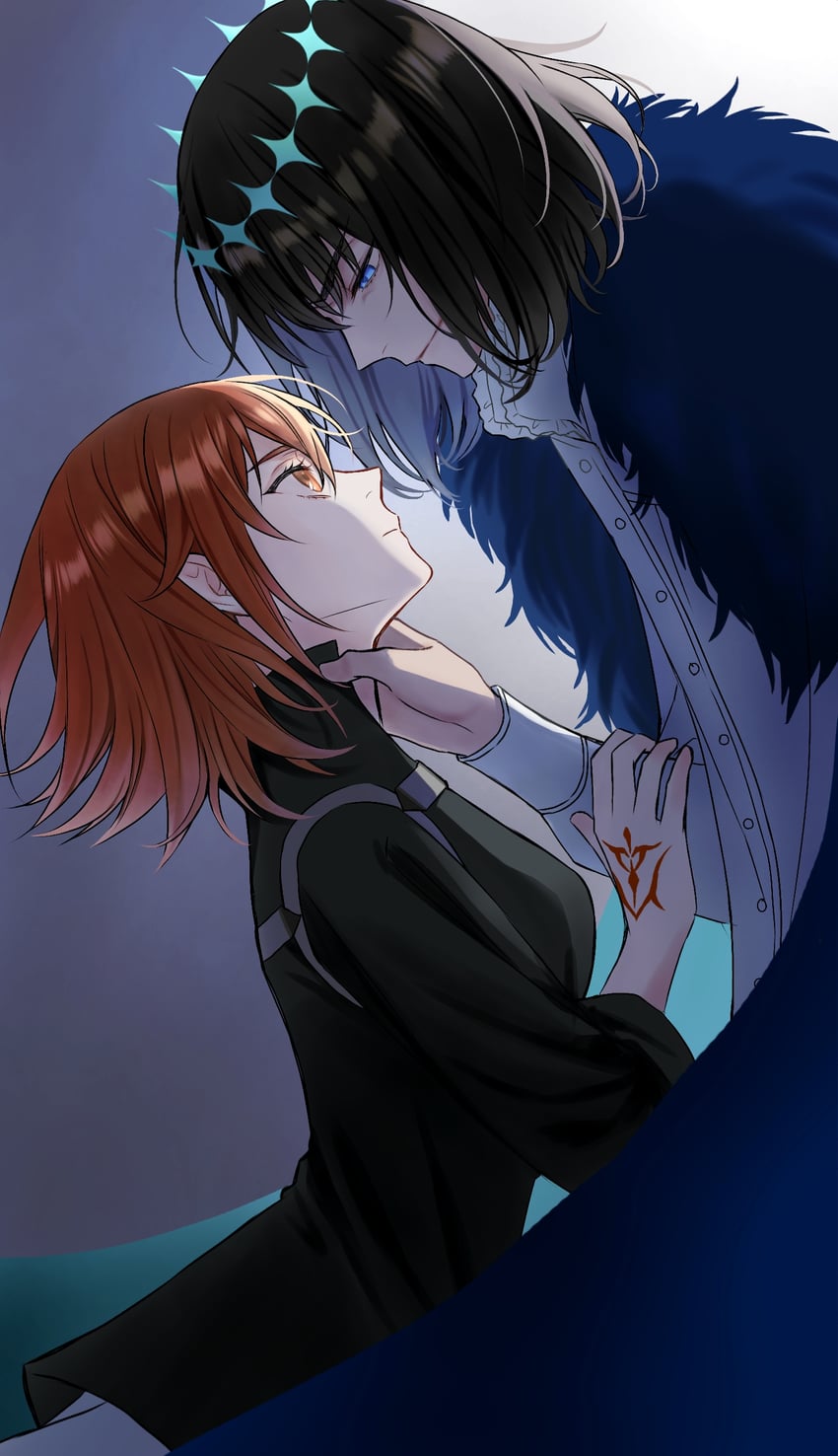 fujimaru ritsuka and oberon (fate and 1 more) drawn by fujishiro_(sgas)