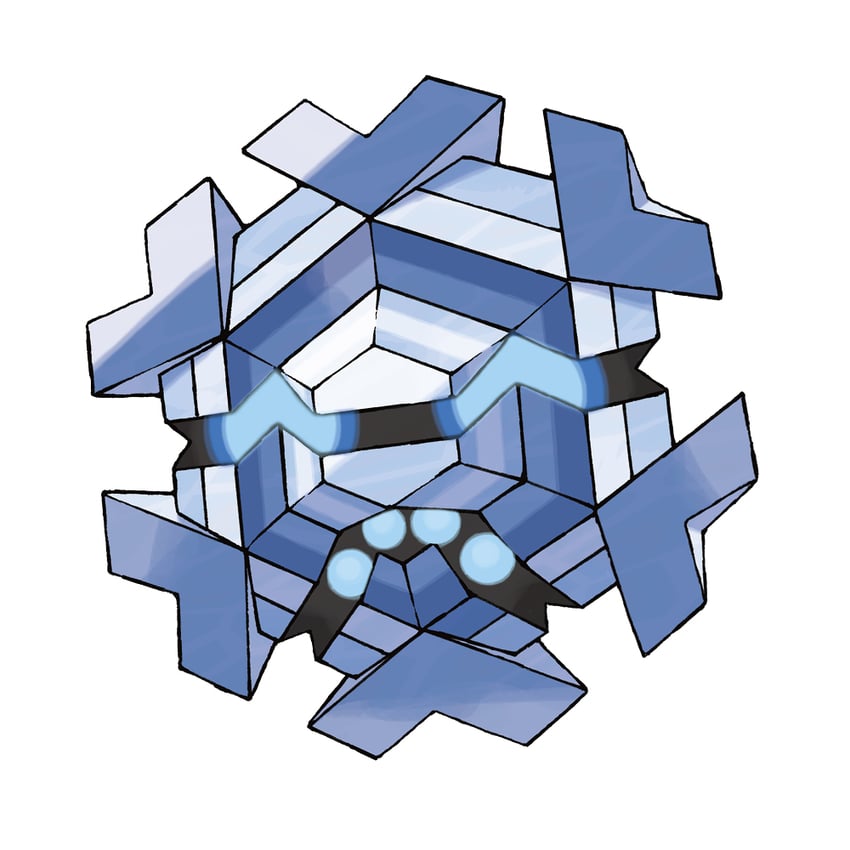 cryogonal (pokemon and 1 more) drawn by sugimori_ken