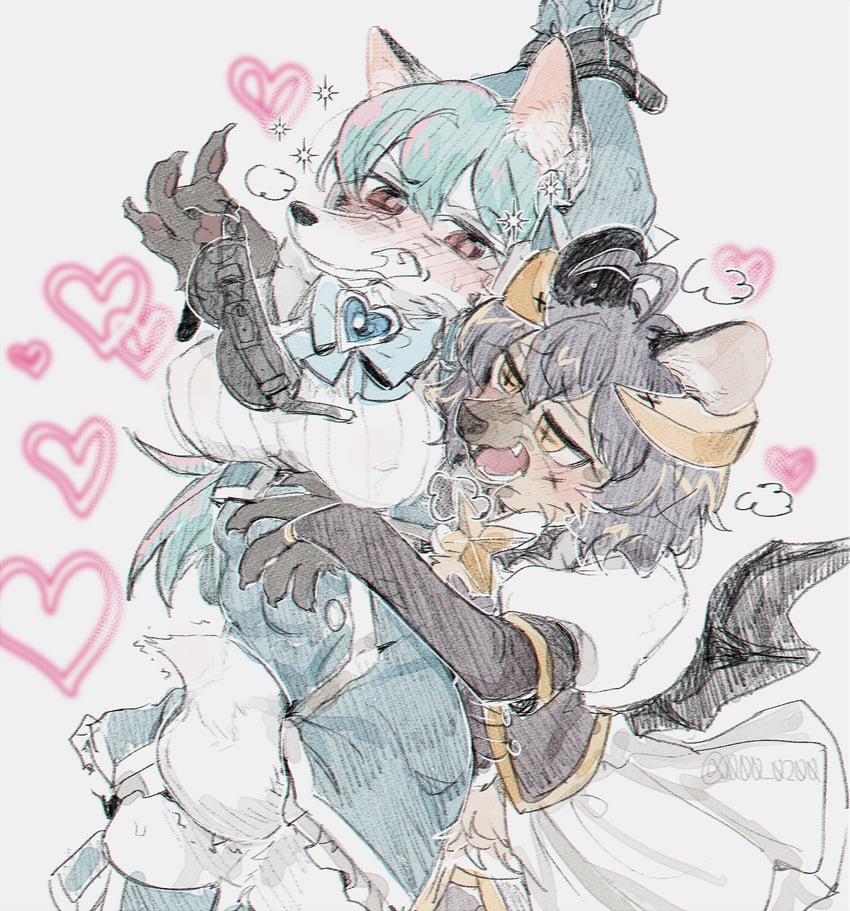 hiiragi utena, magia baiser, minakami sayo, and magia azure (mahou shoujo ni akogarete) drawn by an_sin