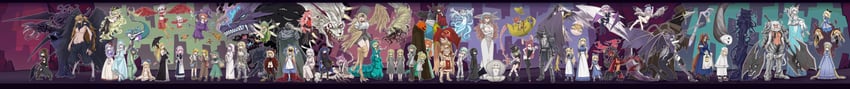 alice, grimm, red hood, leaf, mabel, and 60 more (black souls and 1 more) drawn by rabbit_king
