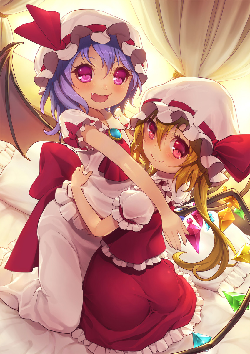 remilia scarlet and flandre scarlet (touhou) drawn by armais_(me-chan337)