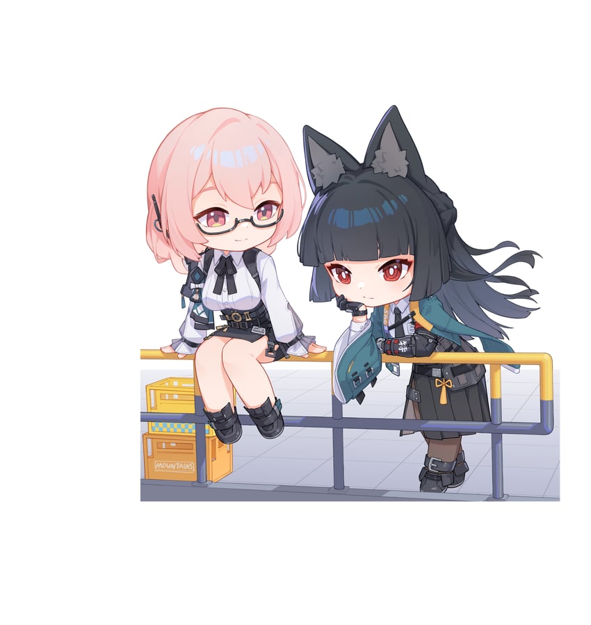 hoshimi miyabi and tsukishiro yanagi (zenless zone zero) drawn by shimo_sankyo