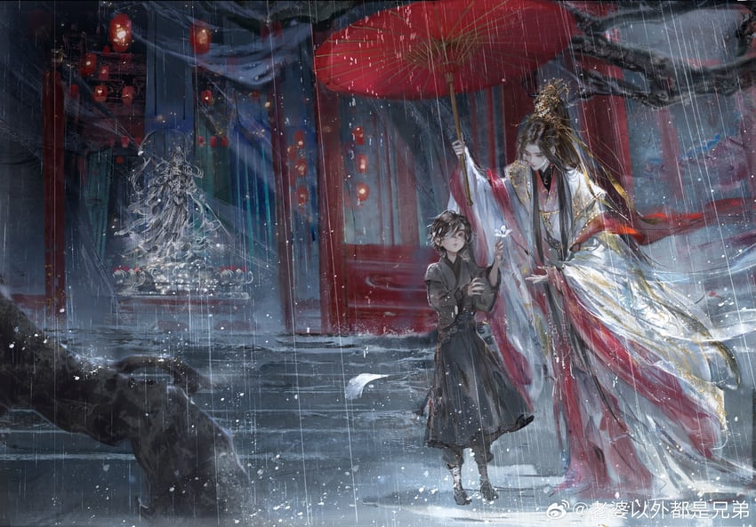 xie lian and hua cheng (tianguan cifu) drawn by weibo_5541843220