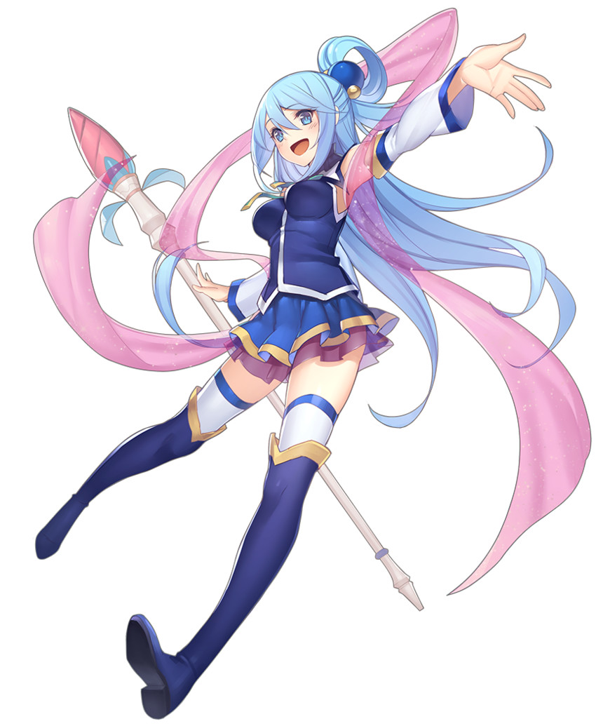 aqua (kono subarashii sekai ni shukufuku wo!) drawn by pen_(steelleets)
