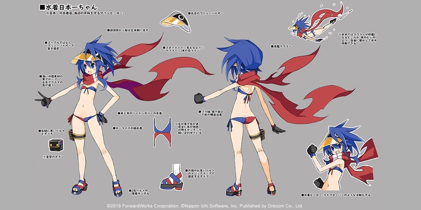 nippon ichi (neptune and 2 more) drawn by harada_takehito