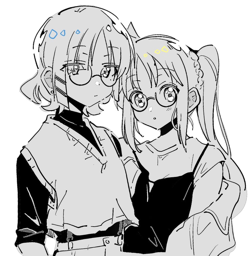 ijichi nijika and yamada ryo (bocchi the rock!) drawn by uyr_dmy