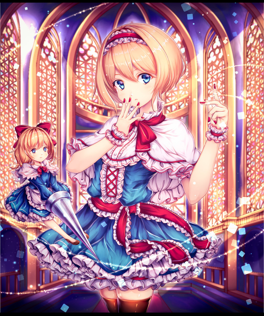 alice margatroid and shanghai doll (touhou) drawn by chiyu_(kumataro0x0)