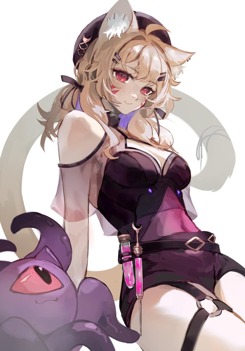 shyrei faolan and alheitrakzoth (indie virtual youtuber) drawn by littlemisstina_(artist)