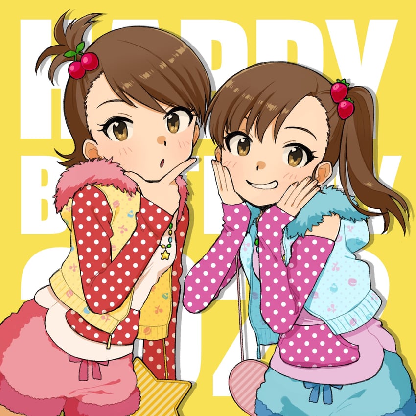 futami mami and futami ami (idolmaster) drawn by naruse_ill