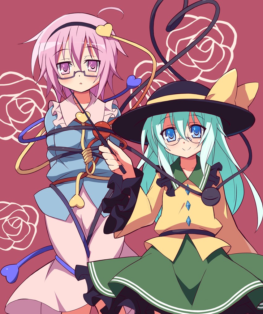 komeiji koishi and komeiji satori (touhou) drawn by 9law