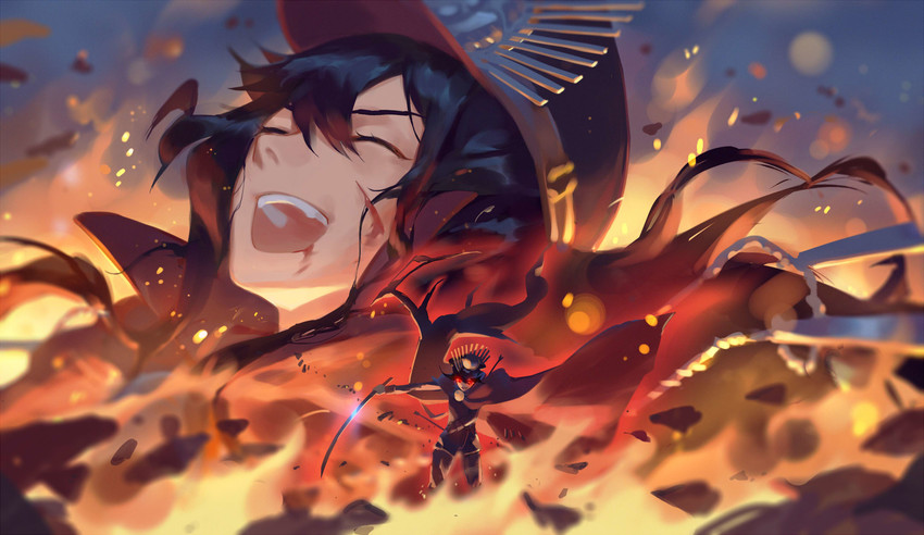 oda nobunaga (fate and 1 more) drawn by sparrow_(xici9527)