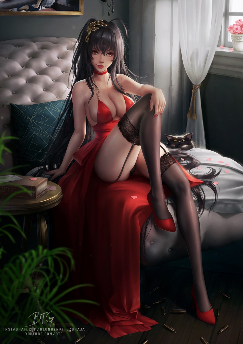 taihou (azur lane) drawn by blondynkitezgraja
