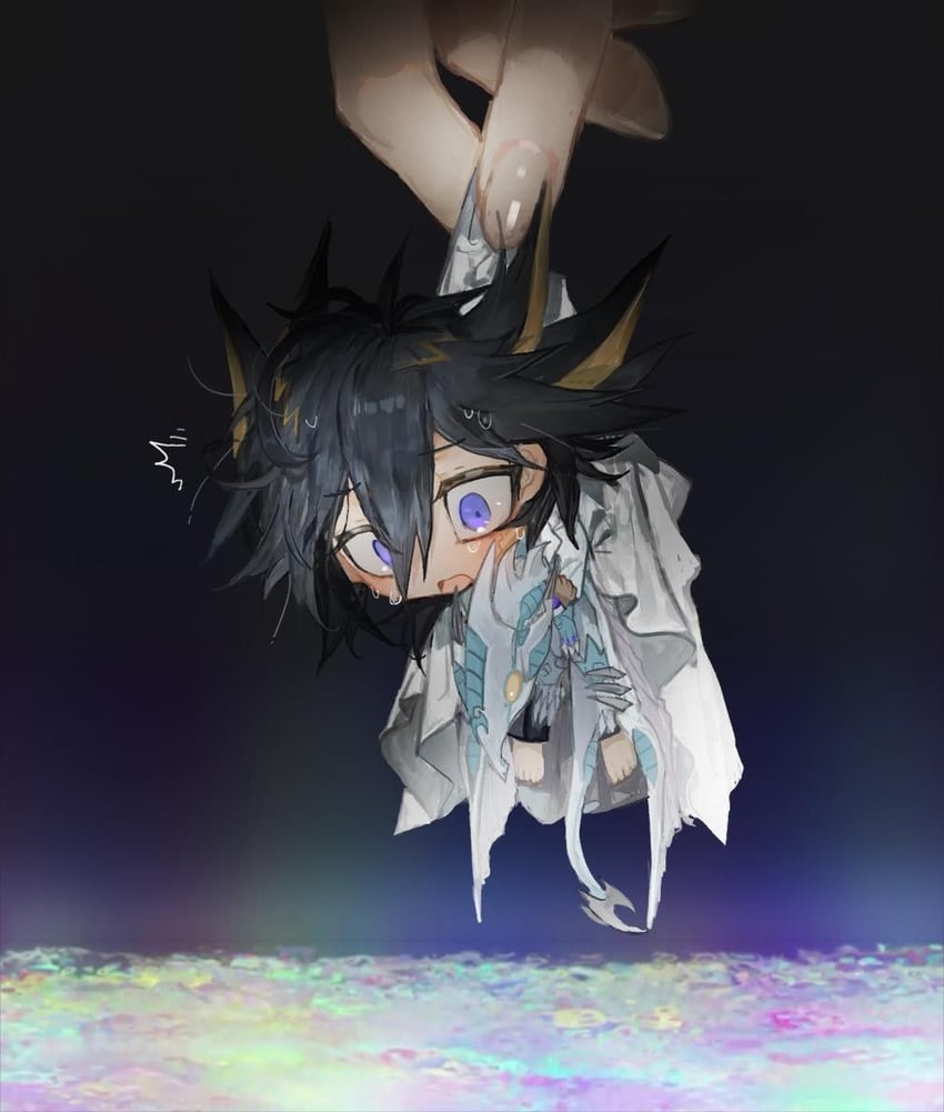 fudo yusei and stardust dragon (yu-gi-oh! and 1 more) drawn by momentcorefly