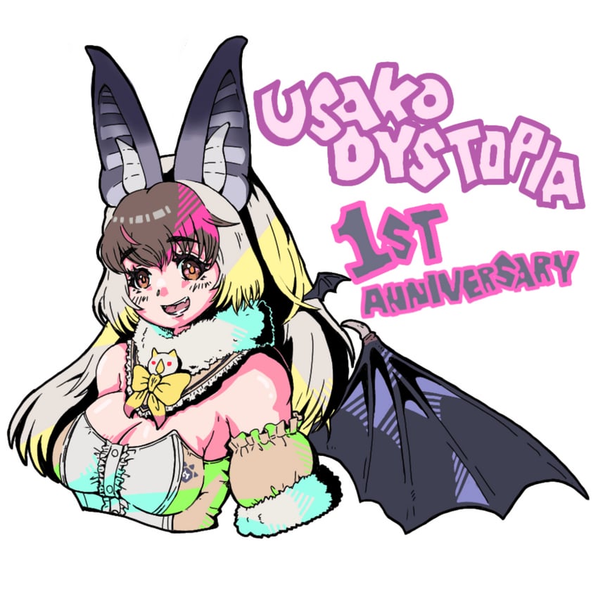 brown long-eared bat (kemono friends and 1 more) drawn by taku_san39