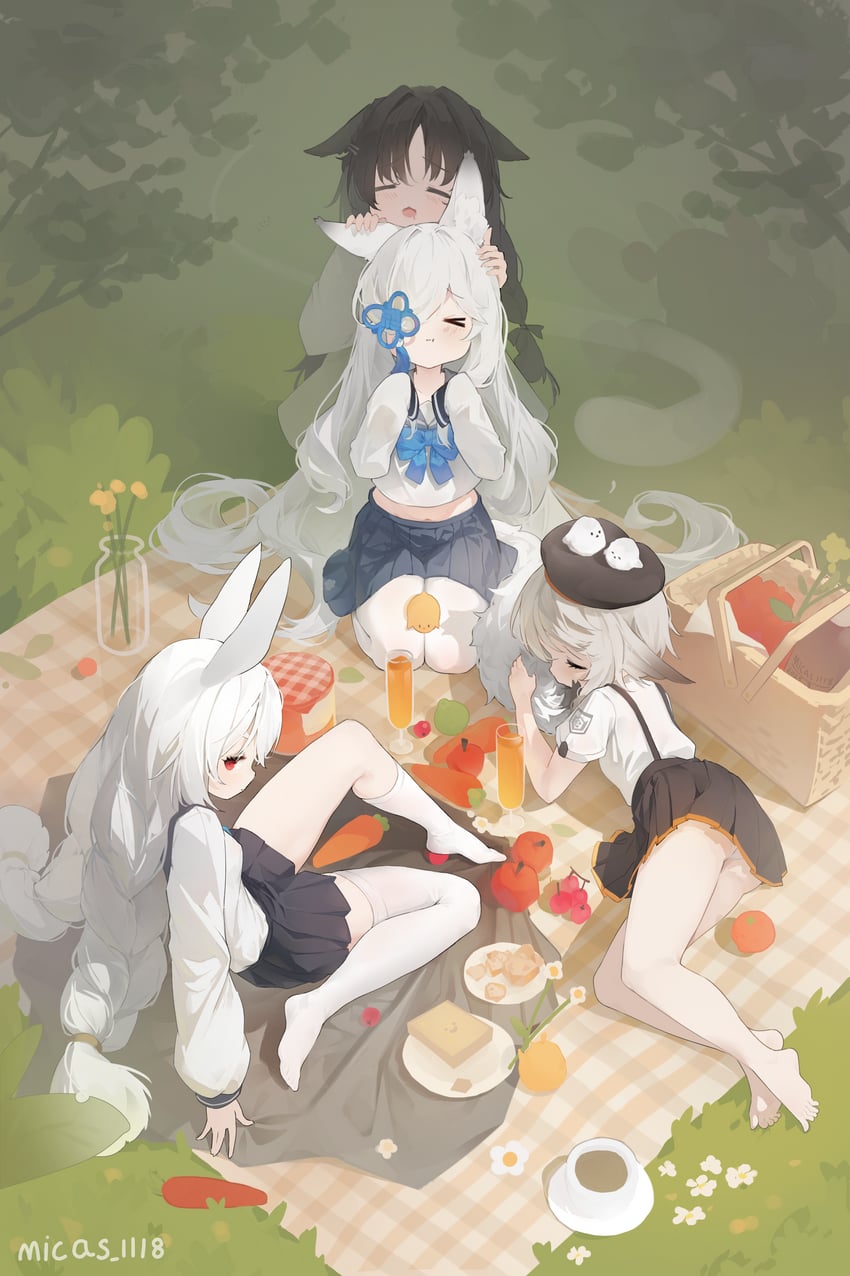 manjuu, kasumi, ooshio, kazagumo, and shirayuki (azur lane) drawn by kasumi_1118