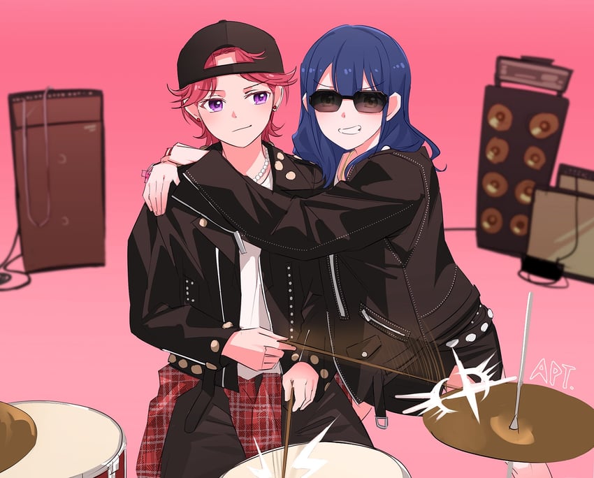 hanayagi kaoruko, isurugi futaba, rose, and bruno mars (shoujo kageki revue starlight and 1 more) drawn by dee0333
