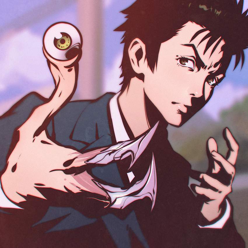 migi and izumi shin'ichi (kiseijuu) drawn by ilya_kuvshinov