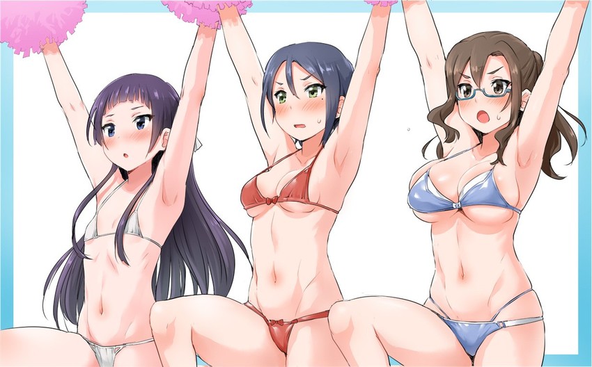 oribe ririko, kouzuki sanae, and midorikawa maki (amagi brilliant park and 1 more) drawn by zanzi