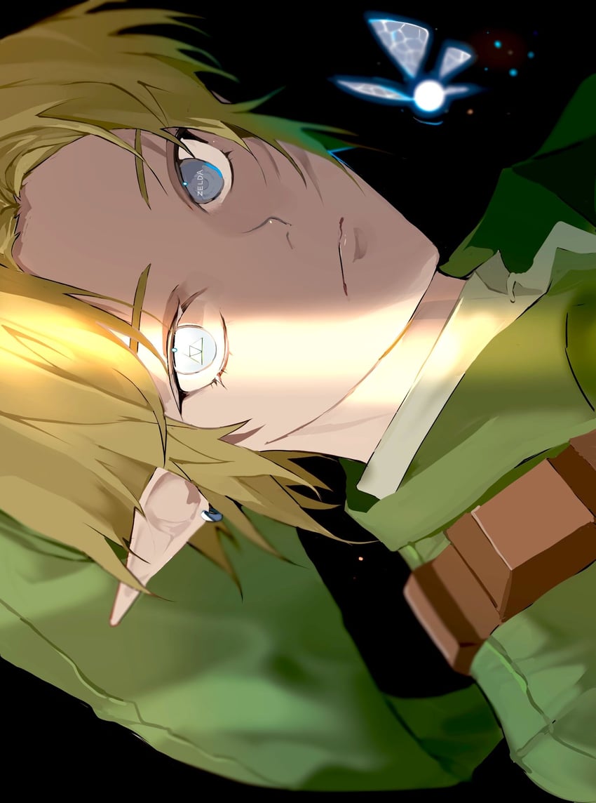 link and navi (the legend of zelda and 1 more) drawn by omg_x_xww2