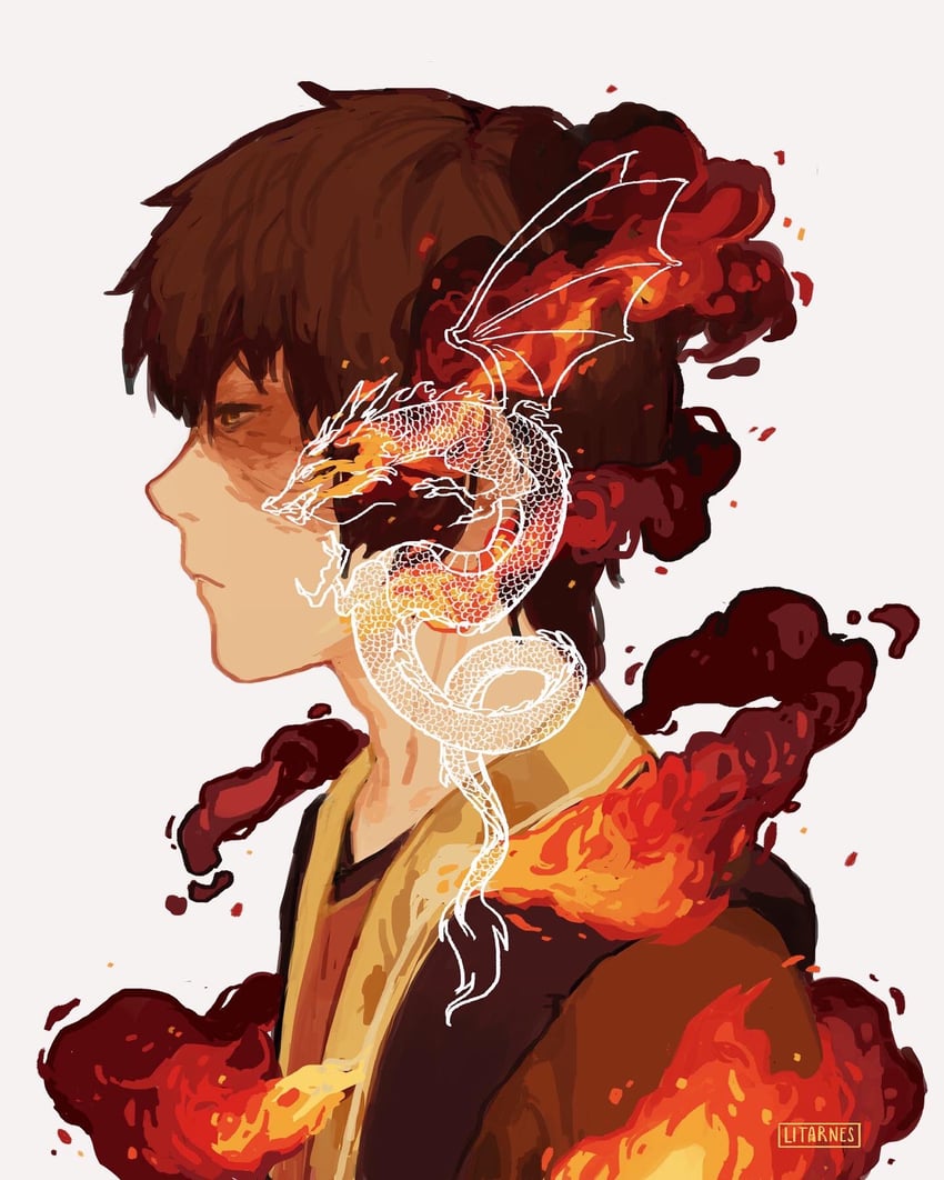 zuko (avatar legends and 1 more) drawn by litarnes