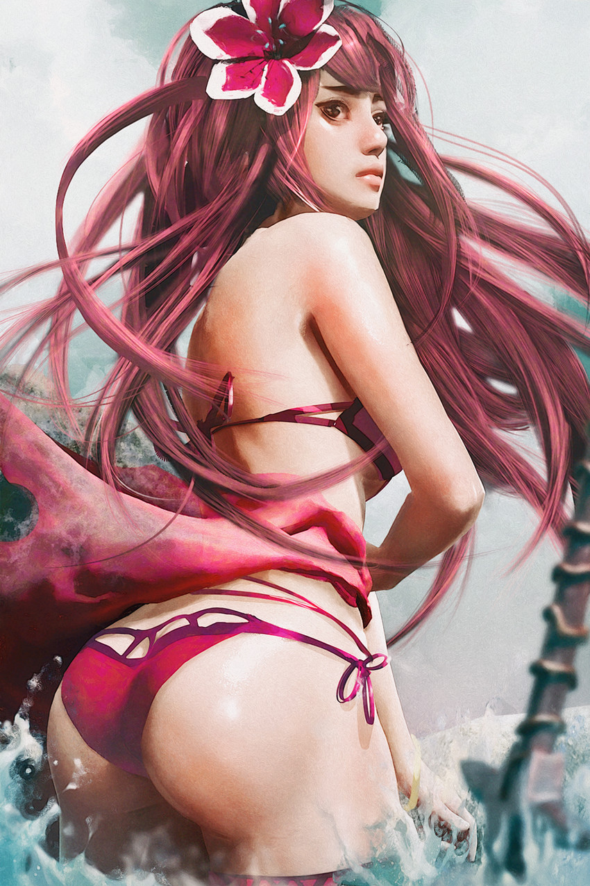 scathach (fate and 1 more) drawn by ryan_tien