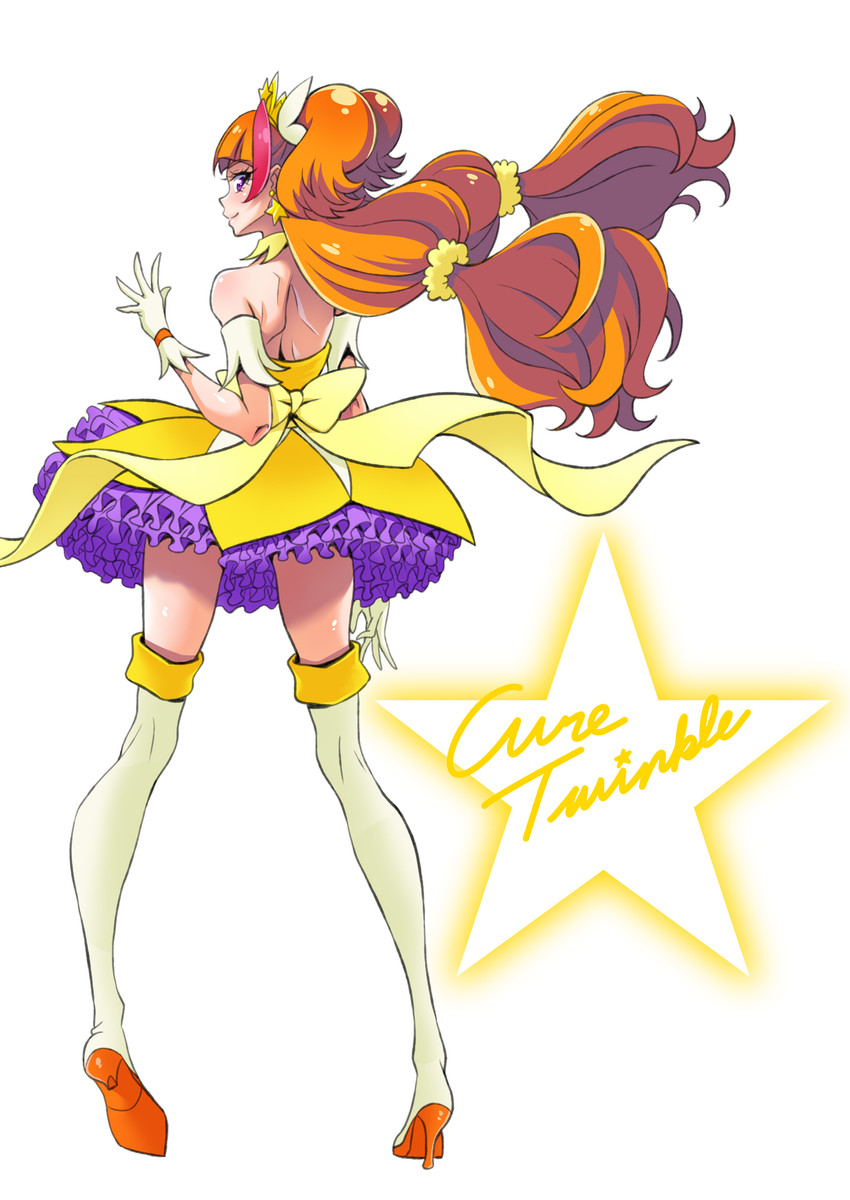amanogawa kirara and cure twinkle (precure and 1 more) drawn by eunos