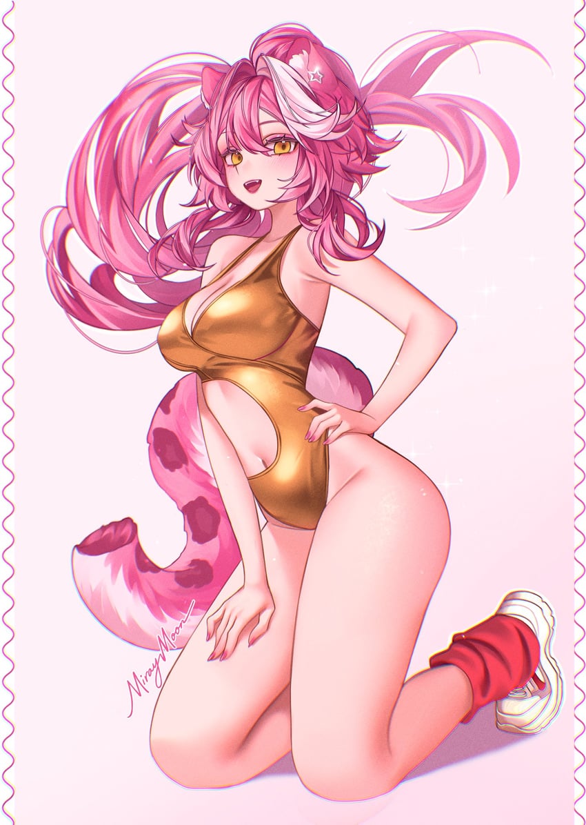 raora panthera (hololive and 1 more) drawn by miraymoon