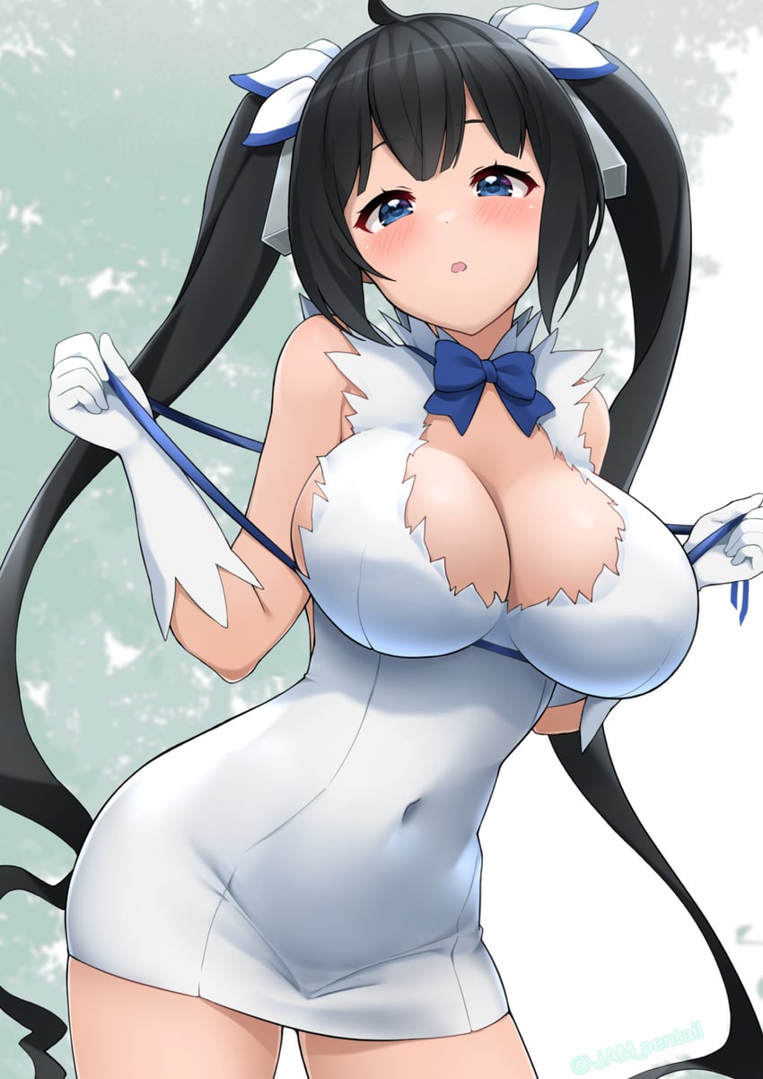 hestia (dungeon ni deai wo motomeru no wa machigatteiru darou ka) drawn by jampen