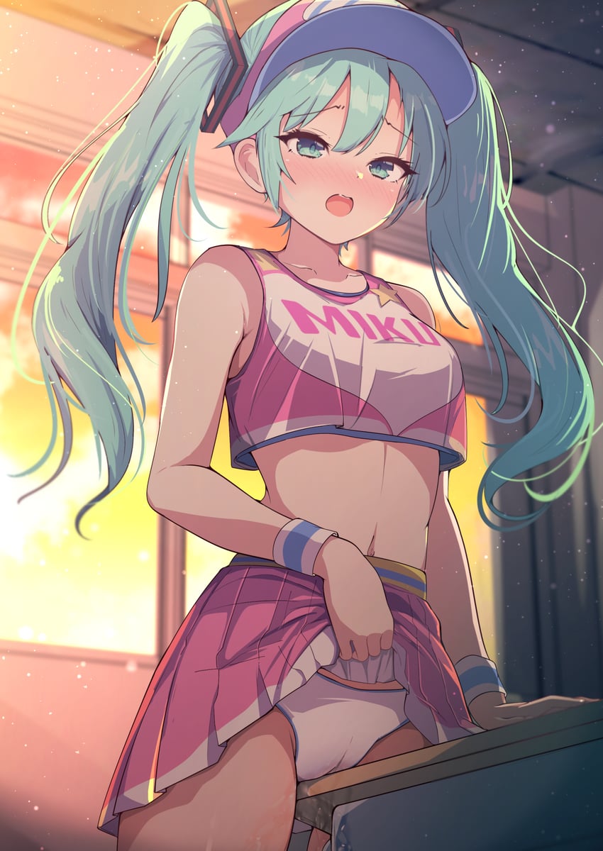 hatsune miku (vocaloid and 1 more) drawn by darumoon