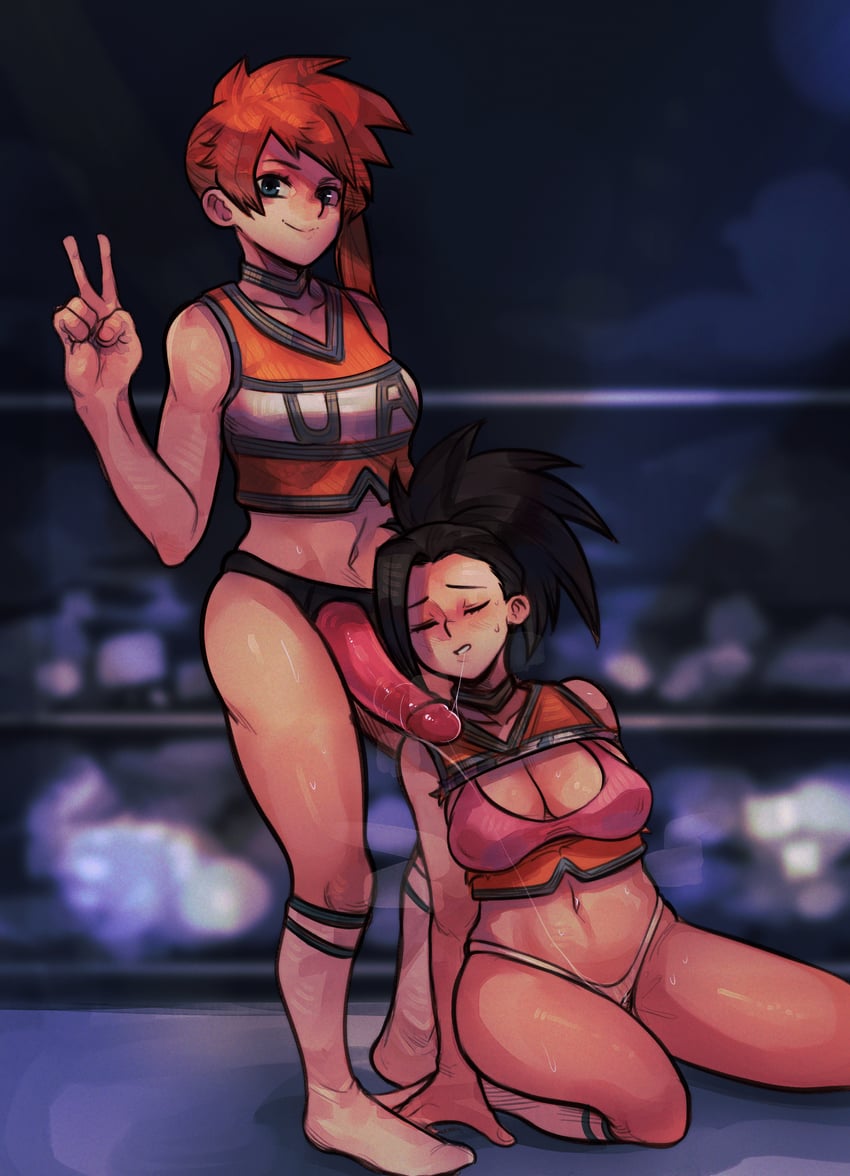 yaoyorozu momo and kendo itsuka (boku no hero academia) drawn by fluffydango