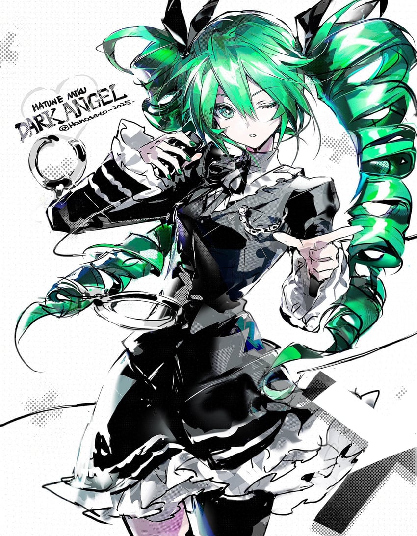 hatsune miku (vocaloid and 3 more) drawn by hanaseto
