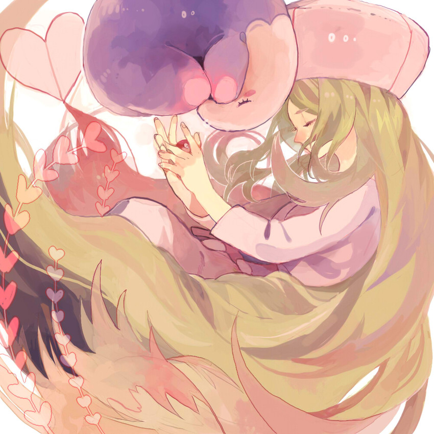 caitlin and musharna (pokemon and 1 more) drawn by minahamu