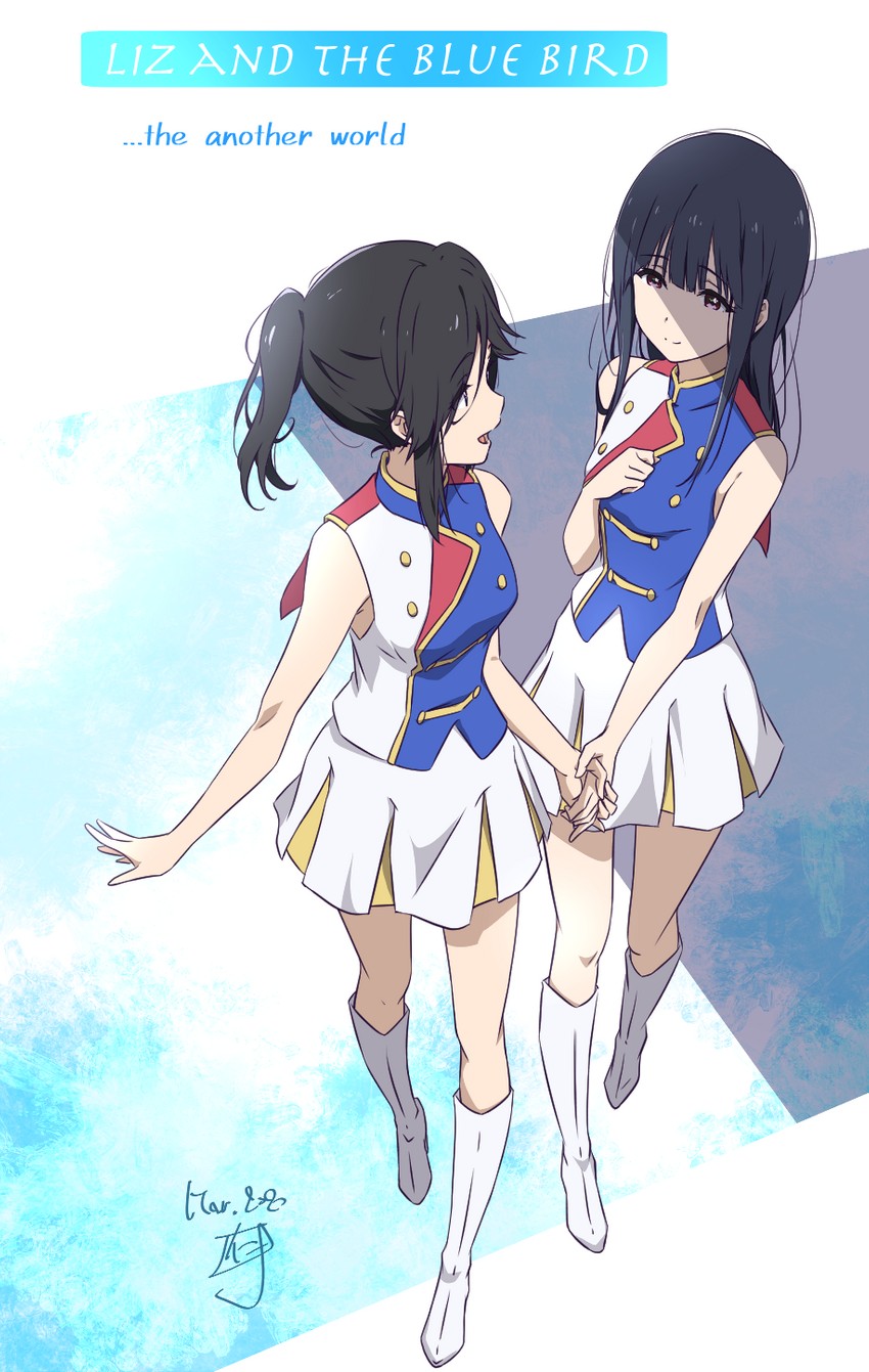 yoroizuka mizore and kasaki nozomi (hibike! euphonium and 1 more) drawn by nii_manabu