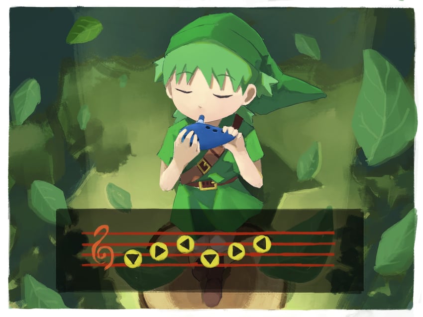 link and koiwai yotsuba (the legend of zelda and 2 more) drawn by labuyoi