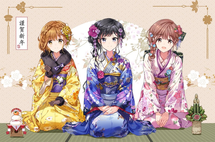 adagaki aki, koiwai yoshino, and fujinomiya neko (masamune-kun no revenge) drawn by tiv