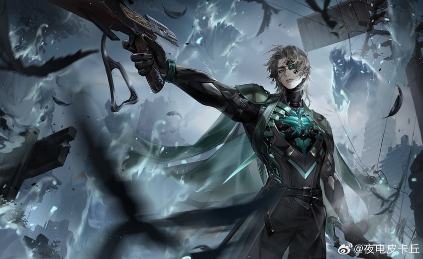 watanabe and watanabe: epitaph (punishing: gray raven) drawn by ye_dian_pikaqiu