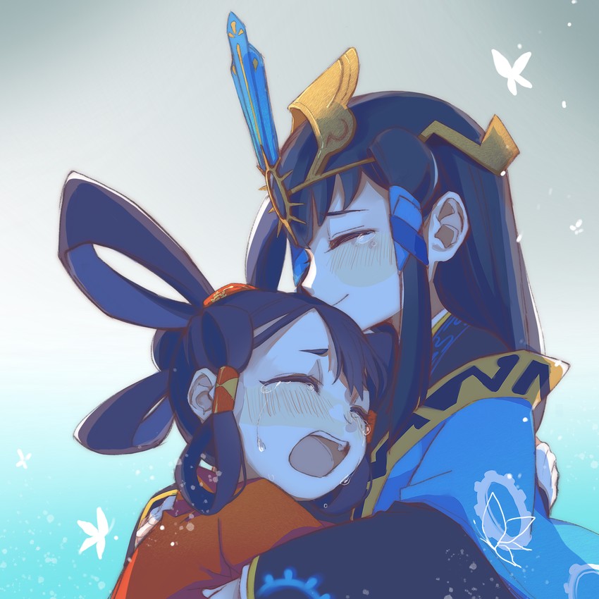 sakuna-hime and kokorowa-hime (tensui no sakuna-hime) drawn by yongji_(moli1023)