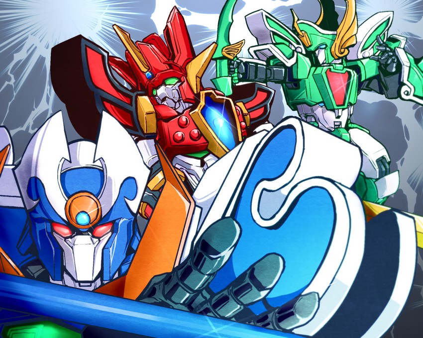 granzort, winzart, and aquabeat (madou king granzort) drawn by mengnaidu