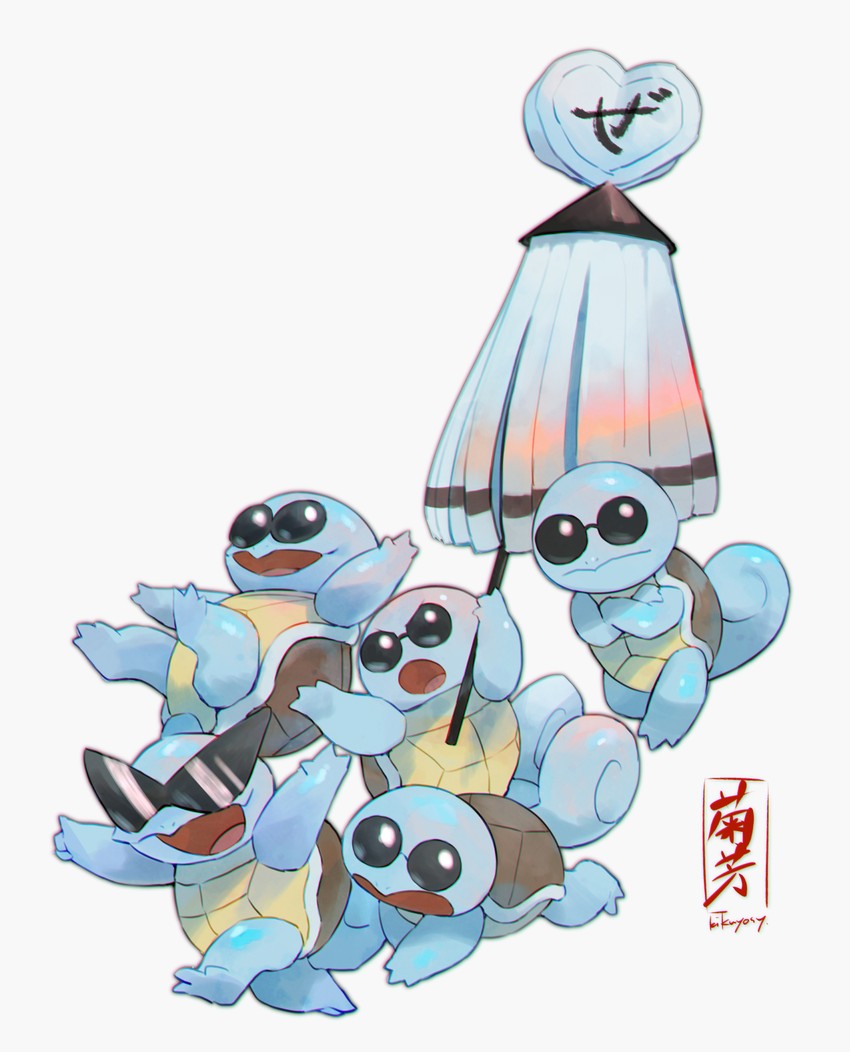 squirtle and squirtle squad (pokemon) drawn by kikuyoshi_(tracco)