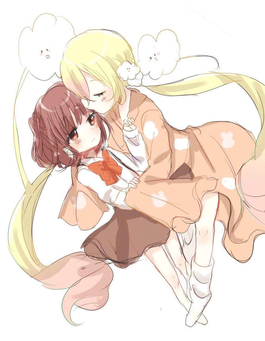nemurin and sakanagi ayana (mahou shoujo ikusei keikaku and 1 more) drawn by micro_(micronm)
