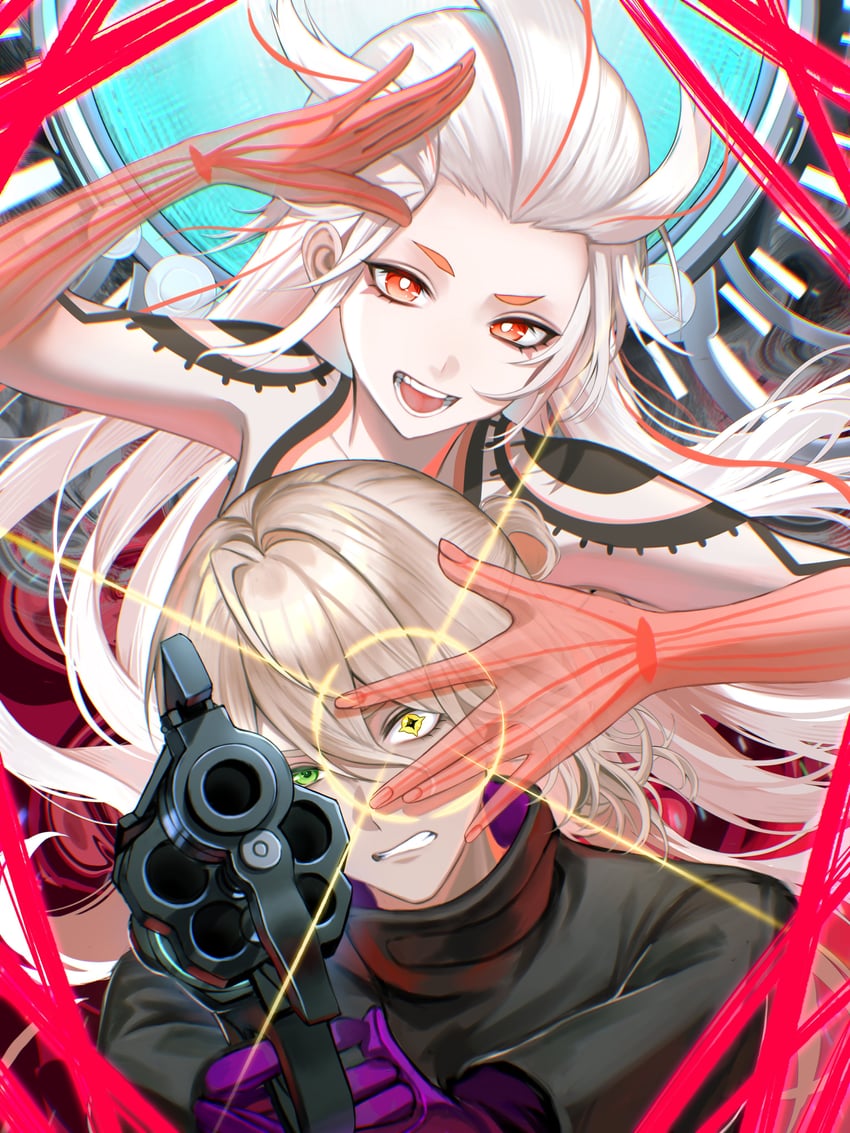 aiba and date kaname (ai the somnium files) drawn by enasuska