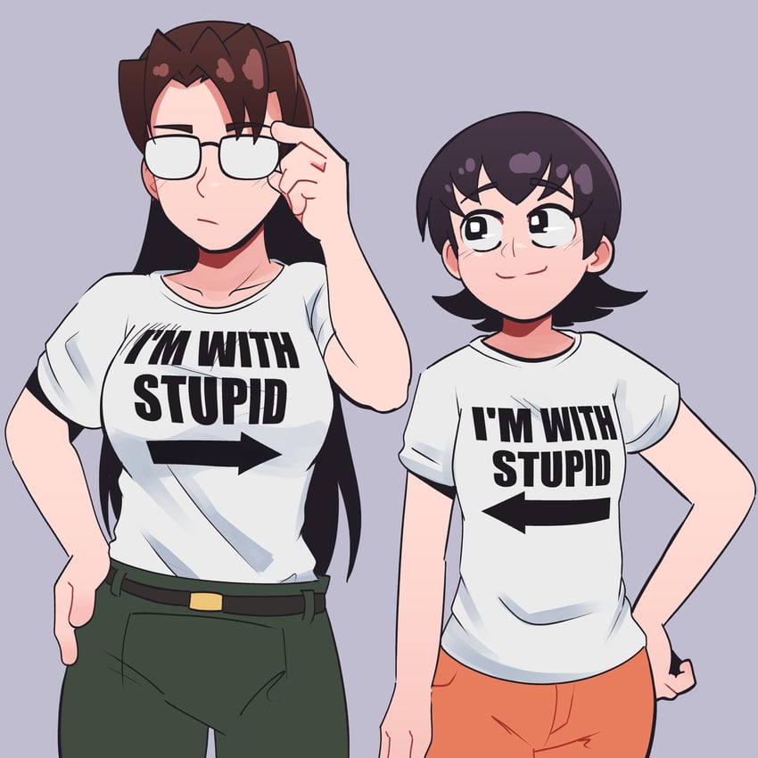 takino tomo and mizuhara koyomi (azumanga daioh) drawn by delatoid